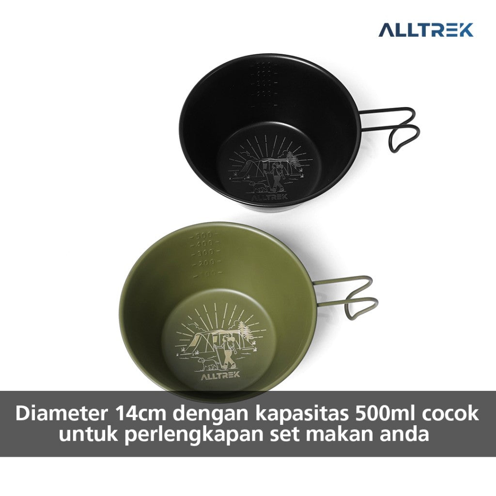 ALLTREK Mangkok Gantung Stainless Camping Outdoor