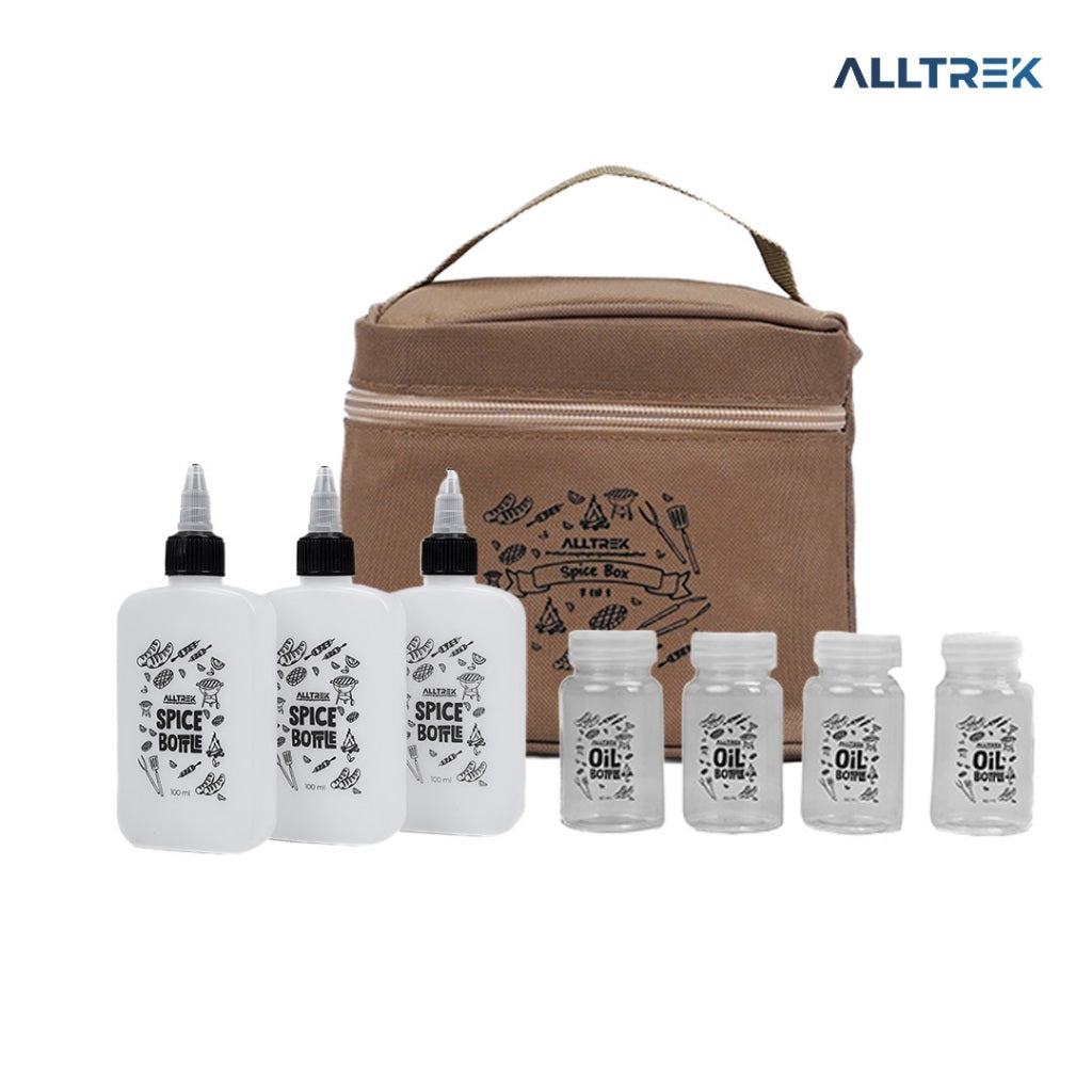ALLTREK Spice Box Campice Set Tempat Bumbu Camping 10 in 1