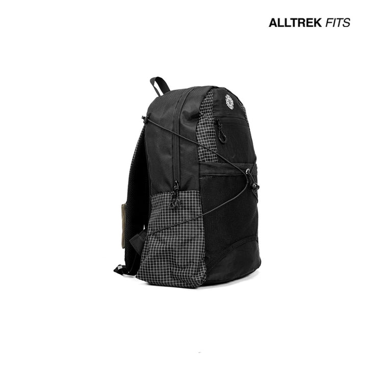ALLTREK Tas Ransel Pria VELTRA Daypack Laptop Kantor Kuliah Grid Backpack Travel Bag Water Repellent 20L