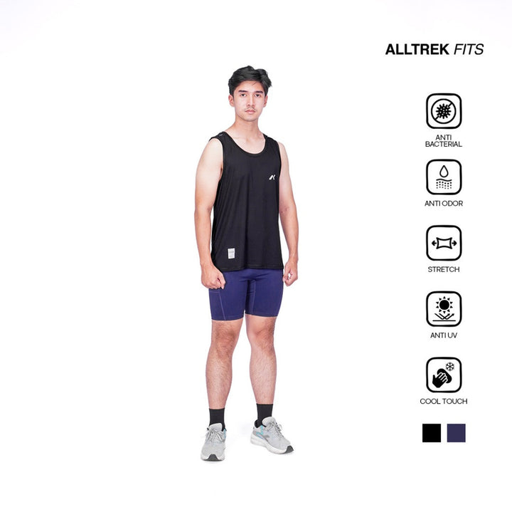 ALLTREK Sleeveless Baselayer RYTHM Singlet Atasan Lari Baju Olahraga Gym Fitness Pria