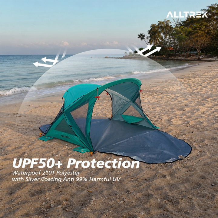 ALLTREK Beach Tent Tenda Pantai Outdoor Anti UV Lightweight Portable Quick Setup