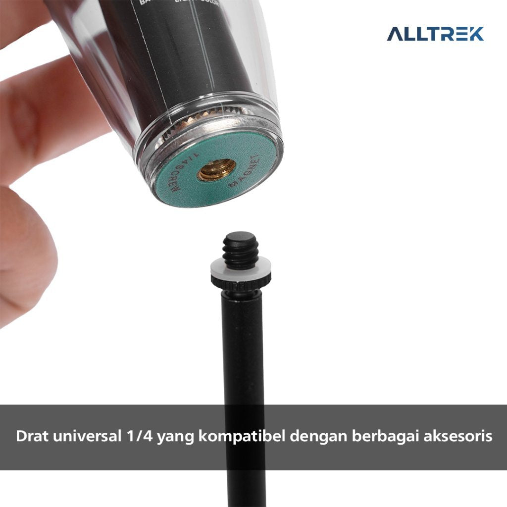 ALLTREK Stand Lampu 2 in 1 Tiang Lampu Multifungsi Ringkas Mudah Dilipat