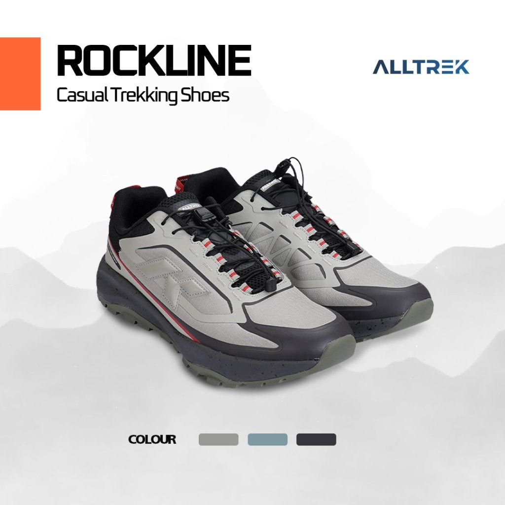 ALLTREK Trekking Casual Shoes ROCKLINE Sepatu Gunung Sepatu Sports Sneakers Hiking Shoes Pria Wanita