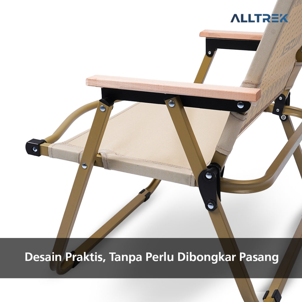 ALLTREK Kursi Lipat Kermit Folding Chair Hand Rest