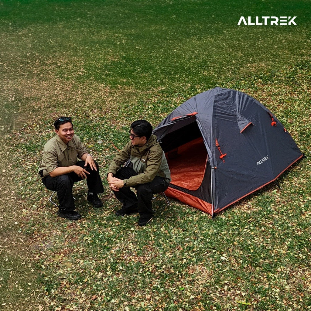 ALLTREK Tenda Hiking GRAVINIX 1-2 Orang Waterproof PU3000 Tenda Gunung Ultralight Aluminium Camping