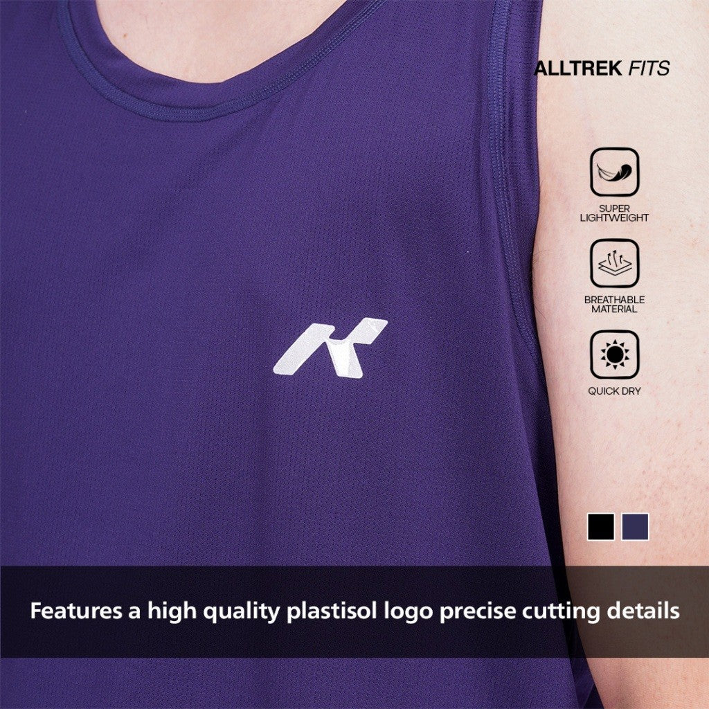 ALLTREK Sleeveless Baselayer RYTHM Singlet Atasan Lari Baju Olahraga Gym Fitness Pria
