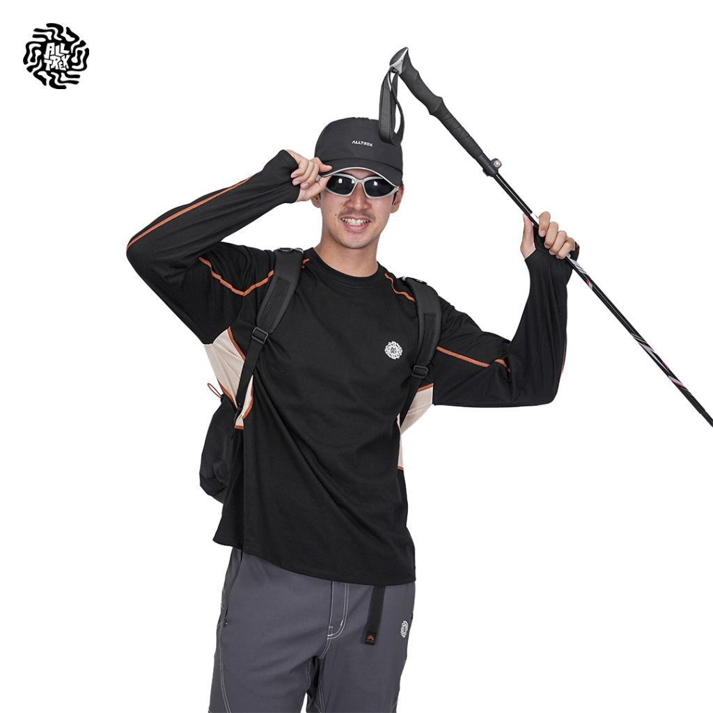ALLTREK Kaos Lengan Panjang ARCVENO Casual Longsleeve Thumbholes Cotton Combed 20s