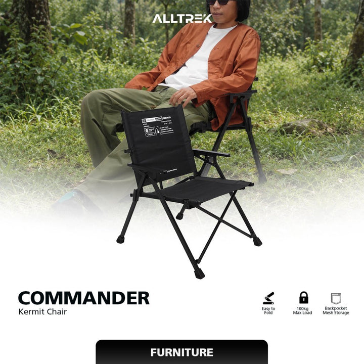ALLTREK Kermit Folding Chair COMMANDER Kursi Lipat Camping