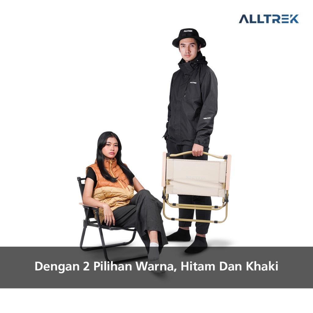 ALLTREK Kursi Lipat Kermit Folding Chair Hand Rest