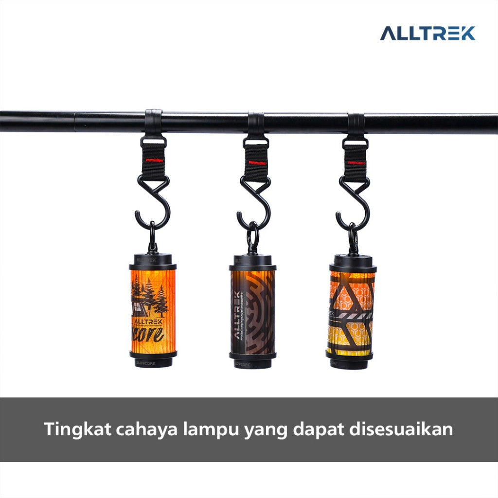 ALLTREK Lampu Camping GLOWCORE Camping Lamp Black