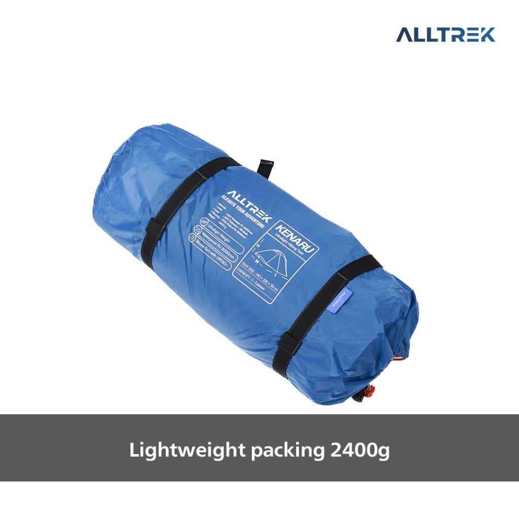 ALLTREK Tenda Hiking Ultralight KENARU 1-2 Person Double Layer UPF 50+ Anti UV Camping Tent Waterproof