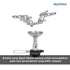 ALLTREK Kompor Portable Lipat Mini Detachable 3300 Watt Ultralight Folding Stove