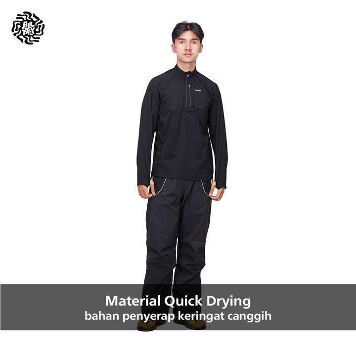 ALLTREK Baselayer DRYTON Quick Dry Thumb Hole Baju Olahraga Outdoor Longsleeve Jersey Running Gym Pria