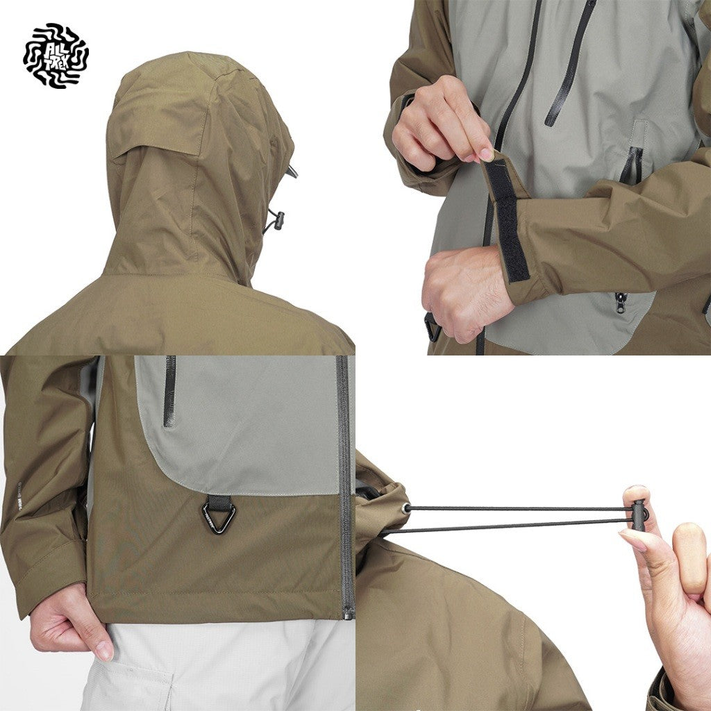 ALLTREK Jacket Hiking ORIZON Jaket Gunung Windbreaker Jaket Pria Wanita Water Repellent Two Tone DWR