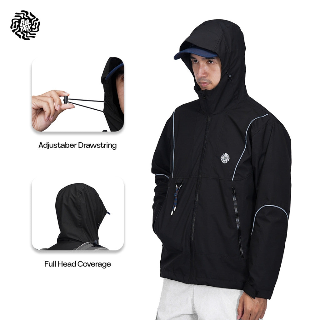 ALLTREK Jacket RAYZON Jaket Outdoor Urban Reflektive Jaket Windbreaker Water Repellent