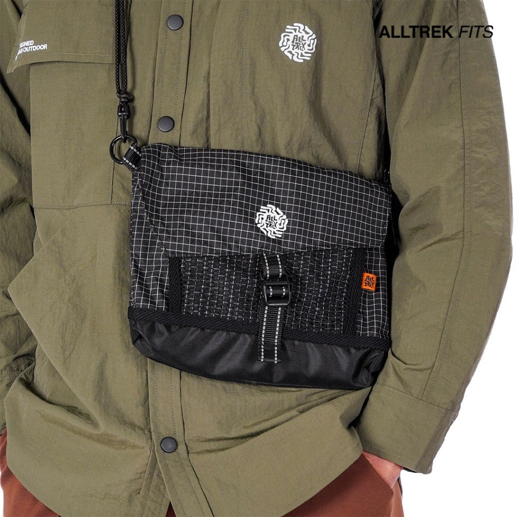 ALLTREK  Tas Selempang TORXA Sacoche Daily Sling Bag Urban Pria Wanita Nylon Grid