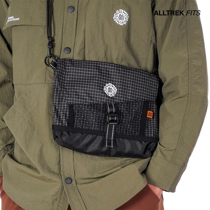 ALLTREK  Tas Selempang TORXA Sacoche Daily Sling Bag Urban Pria Wanita Nylon Grid