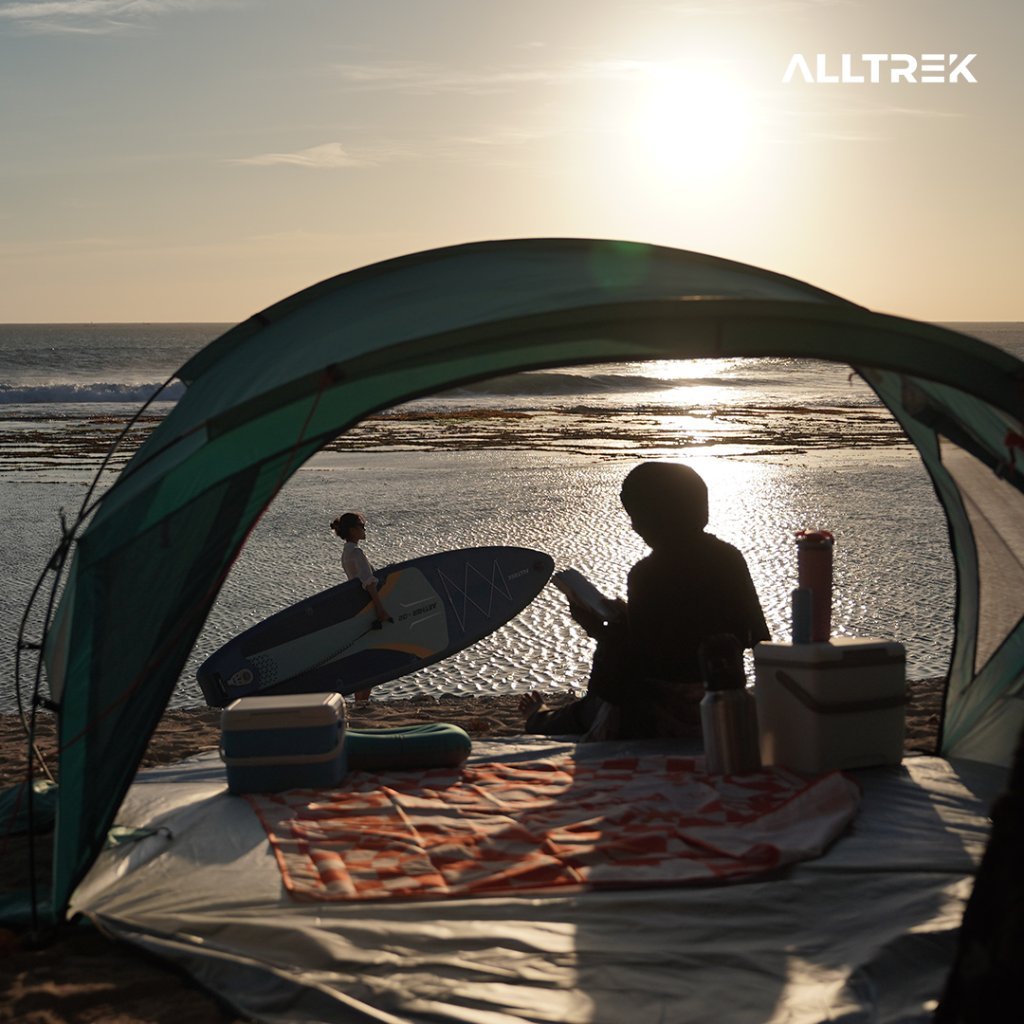 ALLTREK Beach Tent Tenda Pantai Outdoor Anti UV Lightweight Portable Quick Setup