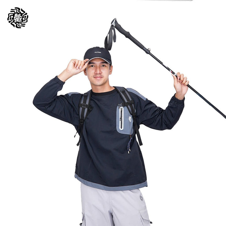 ALLTREK Windbreaker Crewneck CRINKO Wrinkle