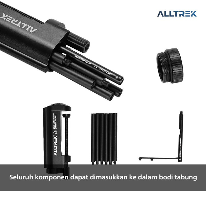 ALLTREK Stand Lampu 2 in 1 Tiang Lampu Multifungsi Ringkas Mudah Dilipat