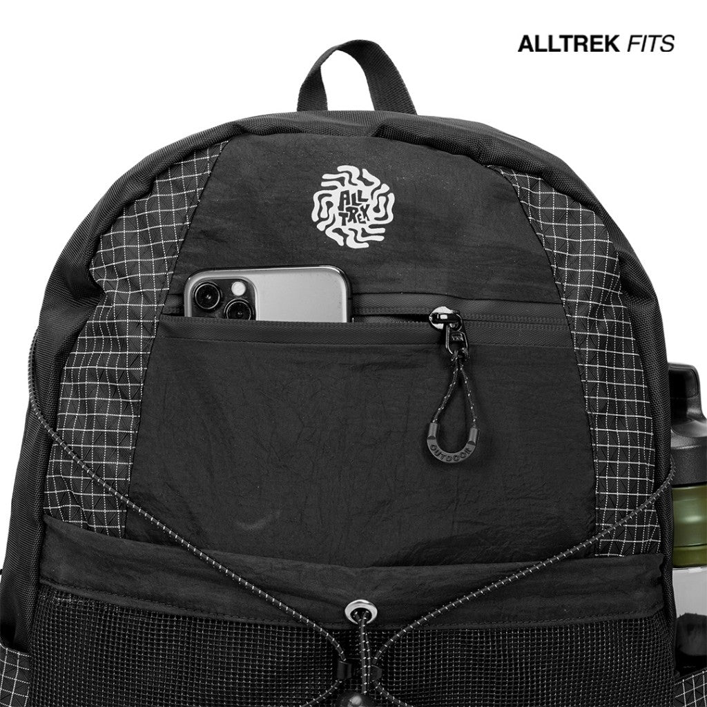 ALLTREK Tas Ransel Pria VELTRA Daypack Laptop Kantor Kuliah Grid Backpack Travel Bag Water Repellent 20L