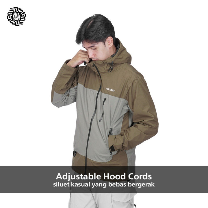 ALLTREK Jacket Hiking ORIZON Jaket Gunung Windbreaker Jaket Pria Wanita Water Repellent Two Tone DWR