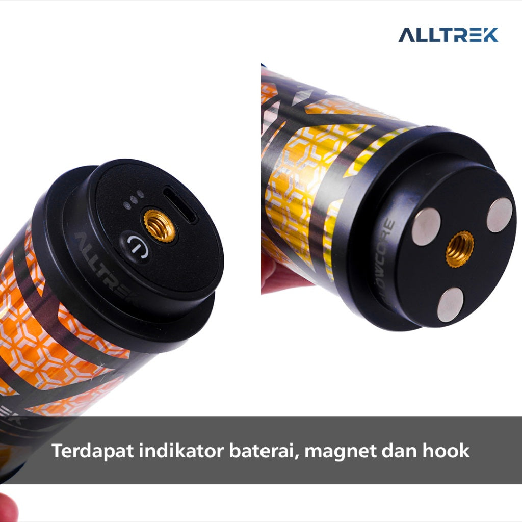 ALLTREK Lampu Camping GLOWCORE Camping Lamp Black