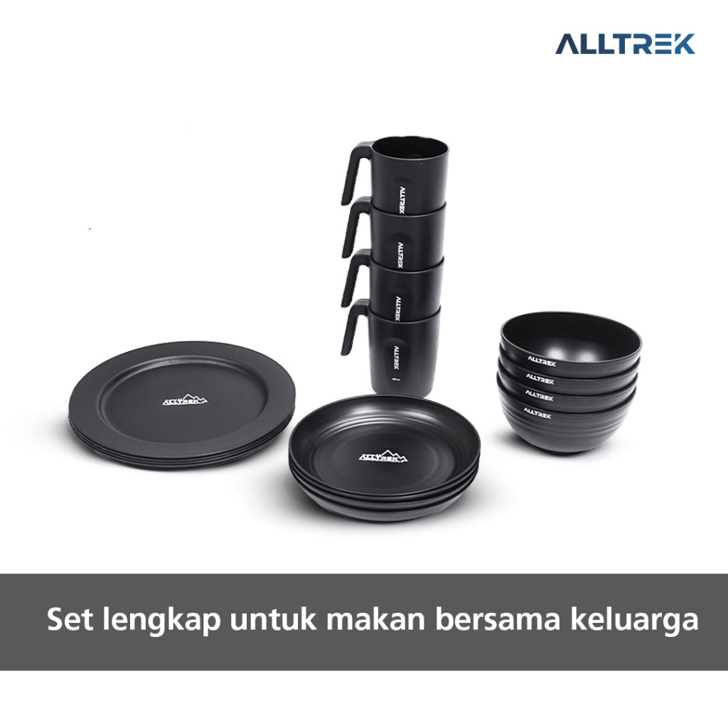 ALLTREK Tableware Family Pack 17 In 1 Alat Makan Camping