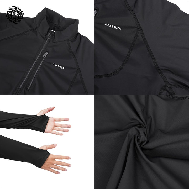 ALLTREK Baselayer DRYTON Quick Dry Thumb Hole Baju Olahraga Outdoor Longsleeve Jersey Running Gym Pria