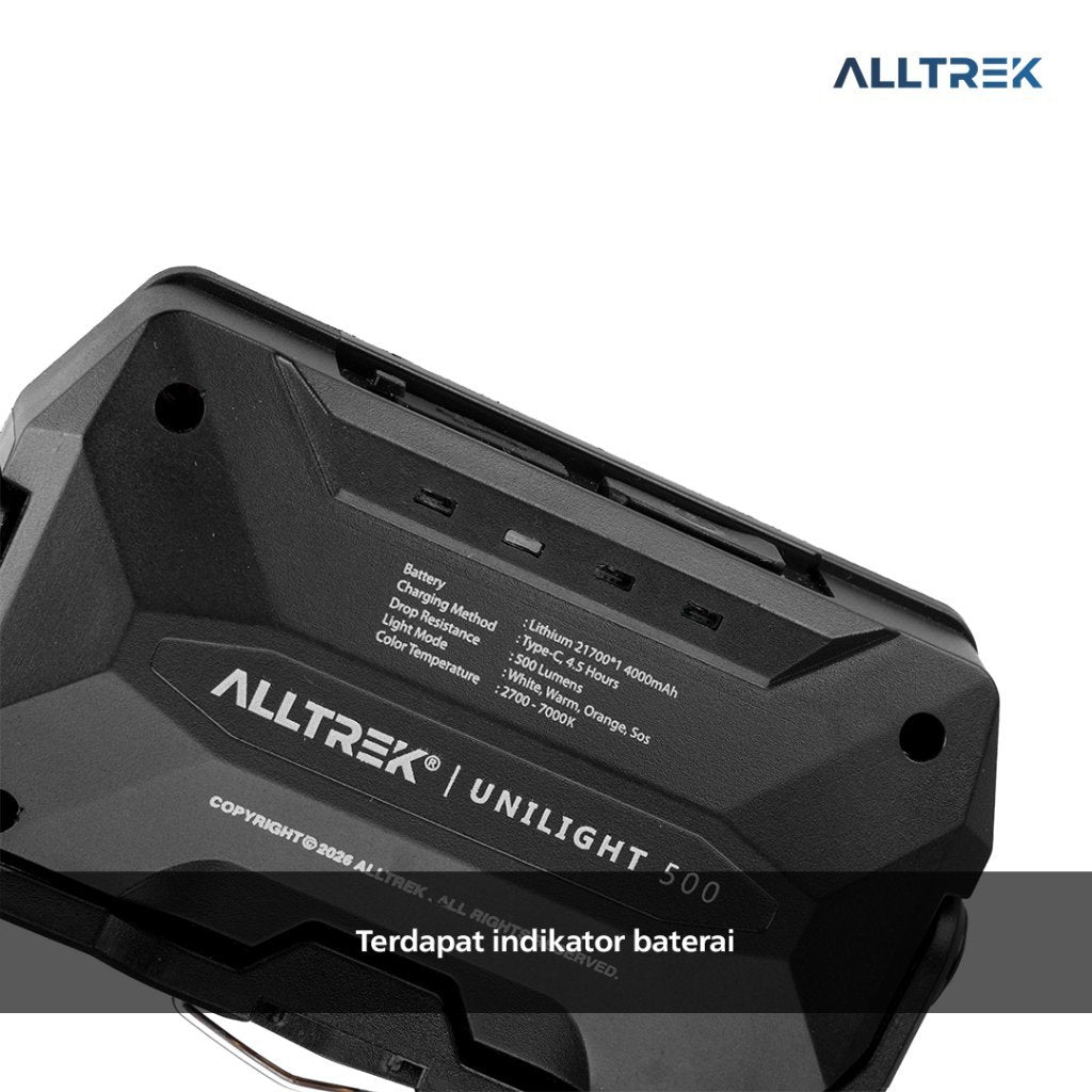 ALLTREK  Lampu LED Emergency UNILIGHT 500 Lampu Emergency Multifungsi