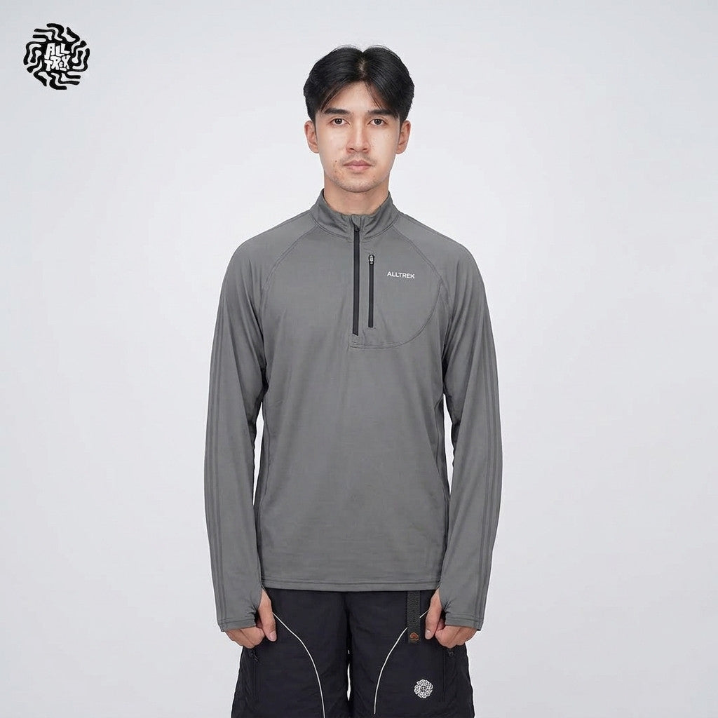 ALLTREK Baselayer DRYTON Quick Dry Thumb Hole Baju Olahraga Outdoor Longsleeve Jersey Running Gym Pria