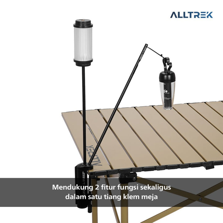 ALLTREK Stand Lampu 2 in 1 Tiang Lampu Multifungsi Ringkas Mudah Dilipat