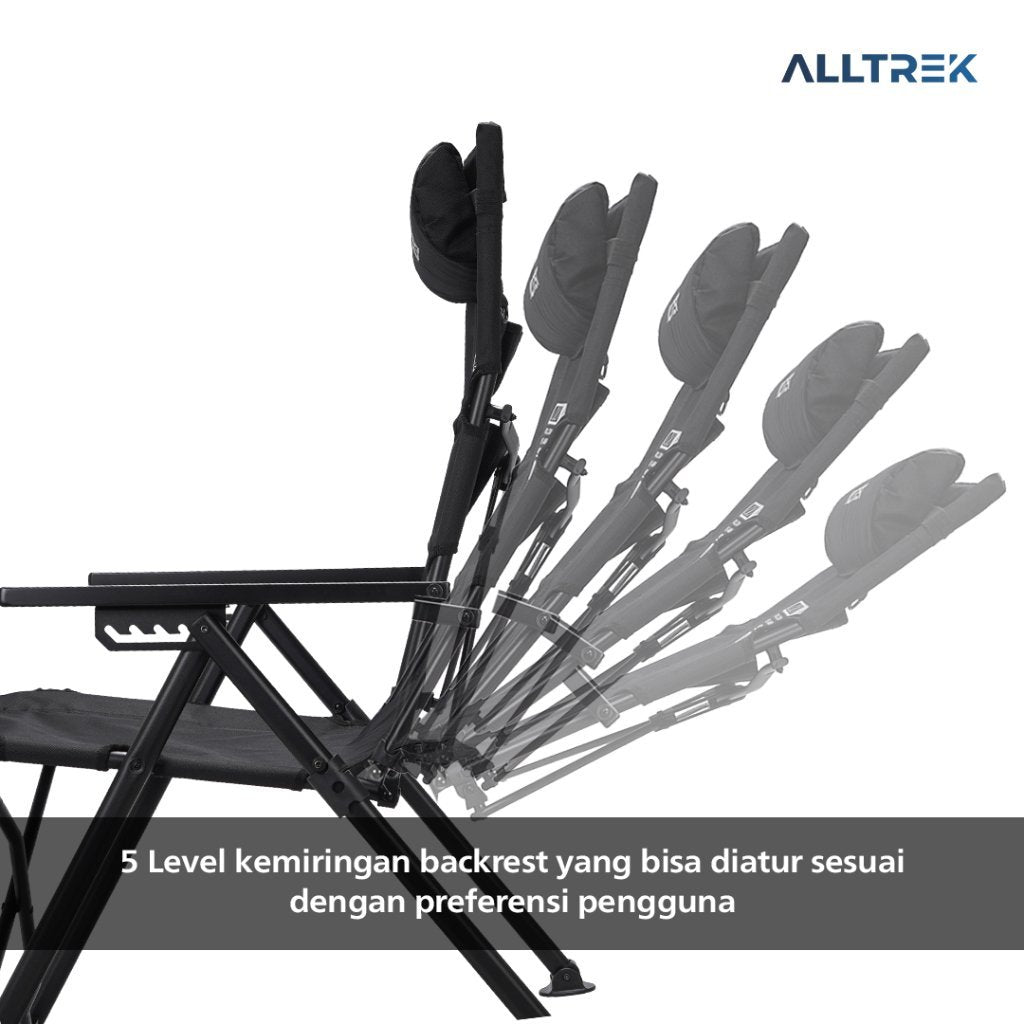 ALLTREK Reclainable Camping Chair CENTURION Kursi Camping Lipat Adjustable