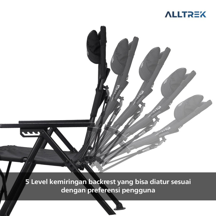 ALLTREK Reclainable Camping Chair CENTURION Kursi Camping Lipat Adjustable