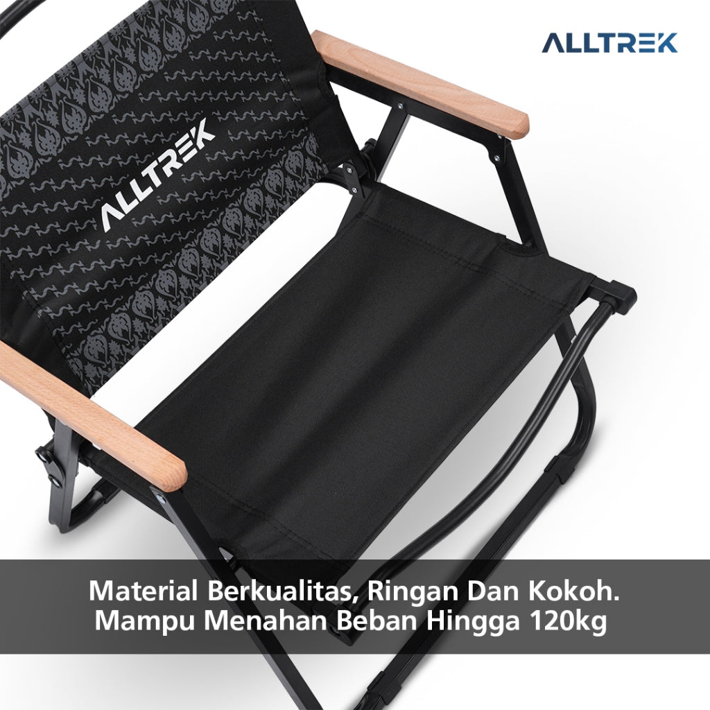 ALLTREK Kursi Lipat Kermit Folding Chair Hand Rest