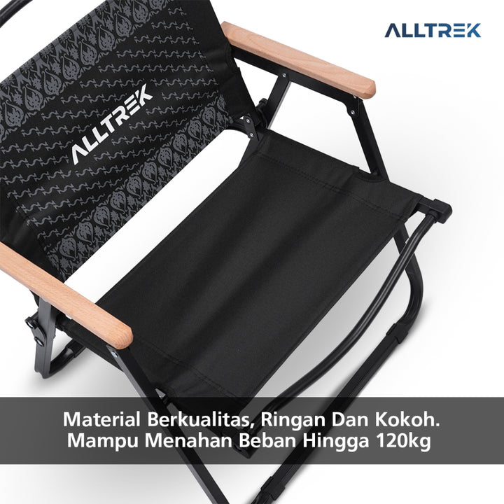 ALLTREK Kursi Lipat Kermit Folding Chair Hand Rest