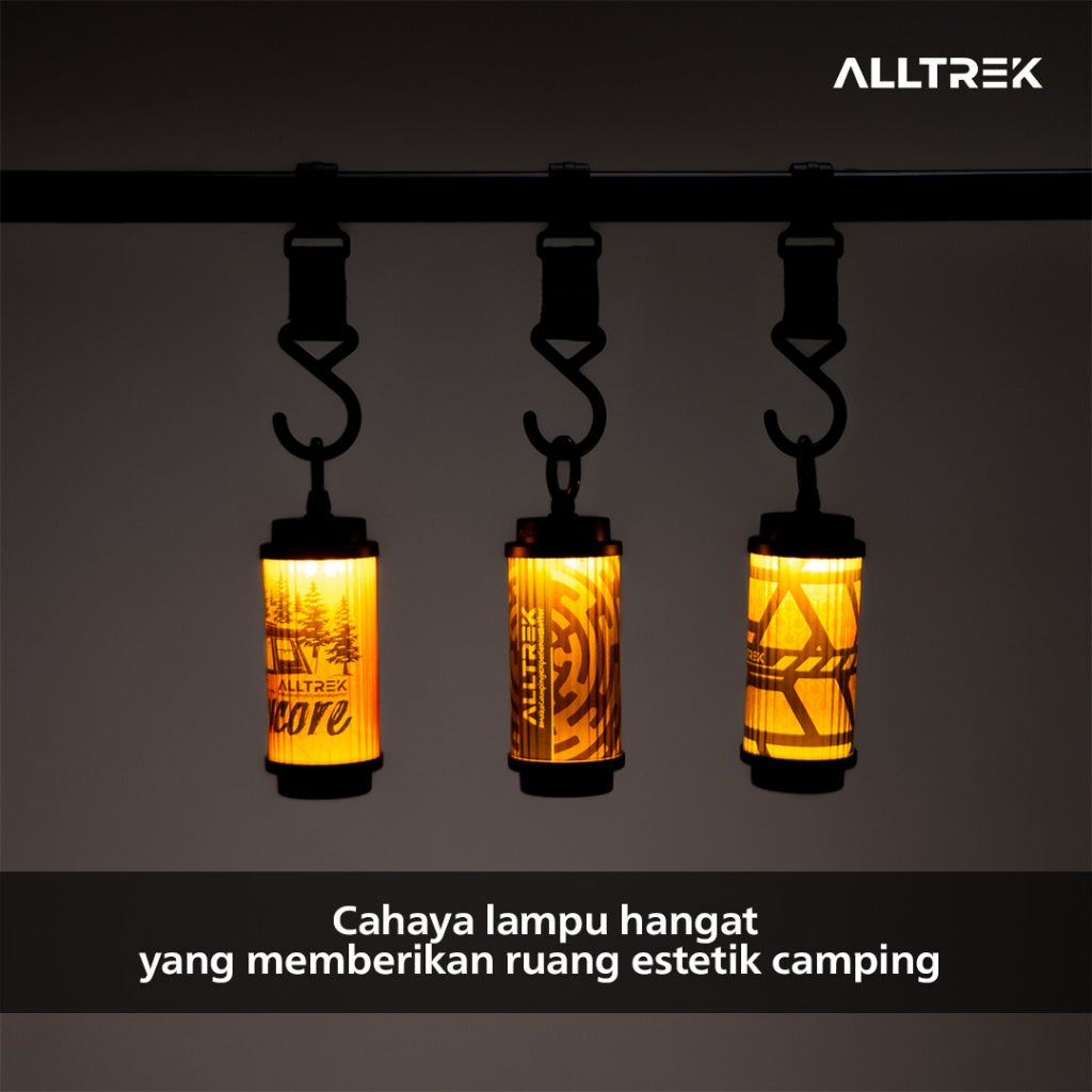 ALLTREK Lampu Camping GLOWCORE Camping Lamp Black