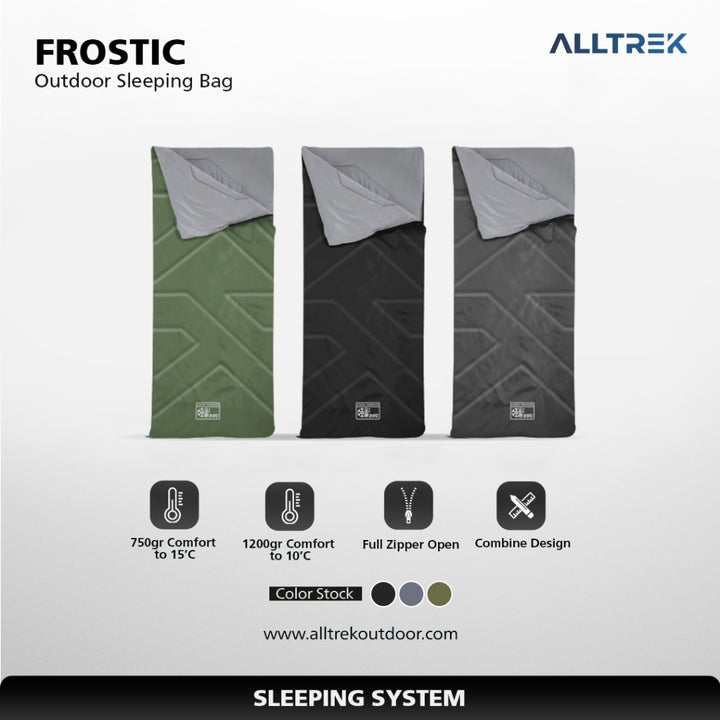 ALLTREK Kantong Tidur Frostic Camping Sleeping Bag Combine