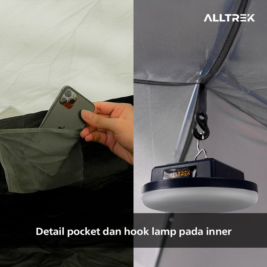 ALLTREK Tenda Hiking Ultralight KENARU 1-2 Person Double Layer UPF 50+ Anti UV Camping Tent Waterproof