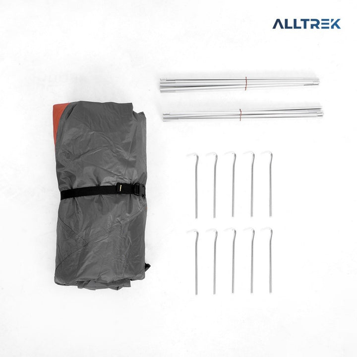 ALLTREK Tenda Hiking GRAVINIX 1-2 Orang Waterproof PU3000 Tenda Gunung Ultralight Aluminium Camping