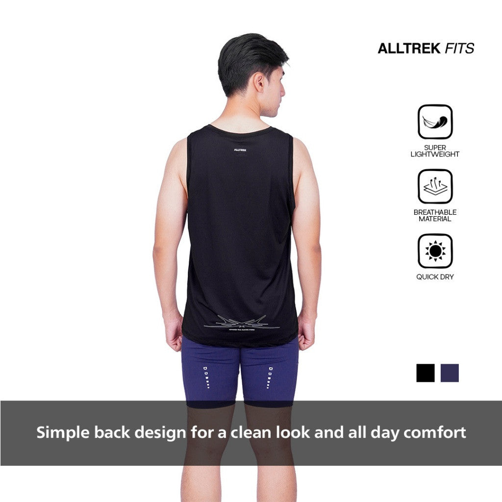 ALLTREK Sleeveless Baselayer RYTHM Singlet Atasan Lari Baju Olahraga Gym Fitness Pria