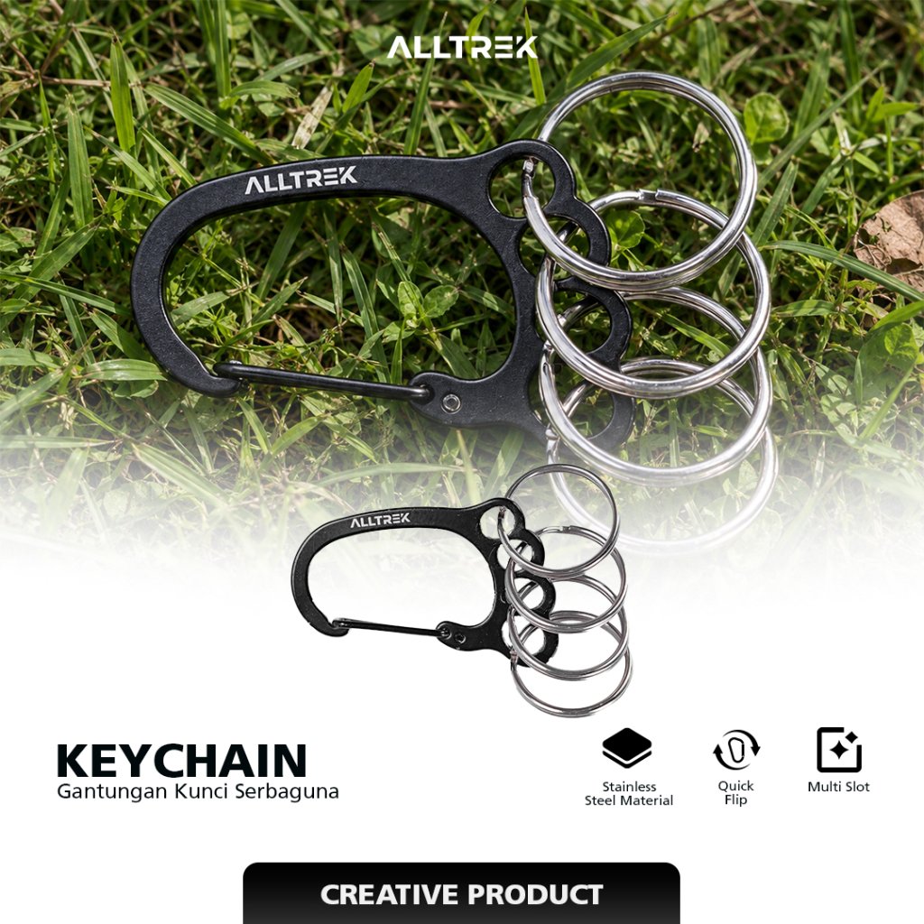 ALLTREK Large Foot Hanging Buckle Outdoor Climber Multi-function Keychain Backpack