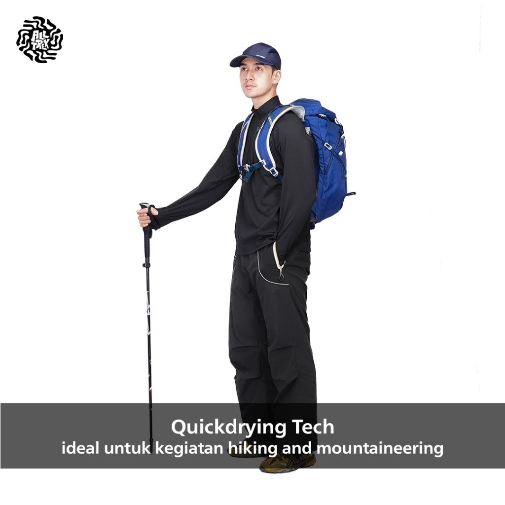 ALLTREK Baselayer DRYTON Quick Dry Thumb Hole Baju Olahraga Outdoor Longsleeve Jersey Running Gym Pria