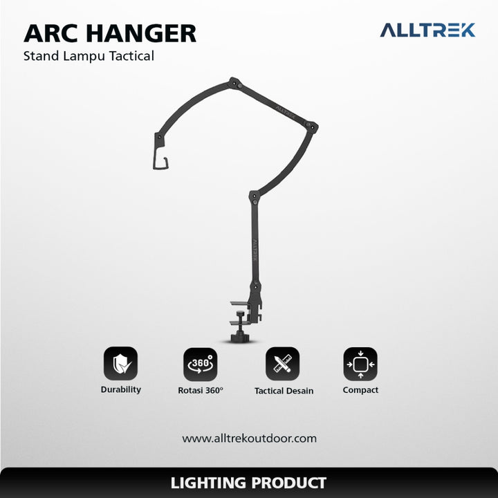 ALLTREK Tiang Lampu Camping ARC HANGER Stand Lamp Tactical