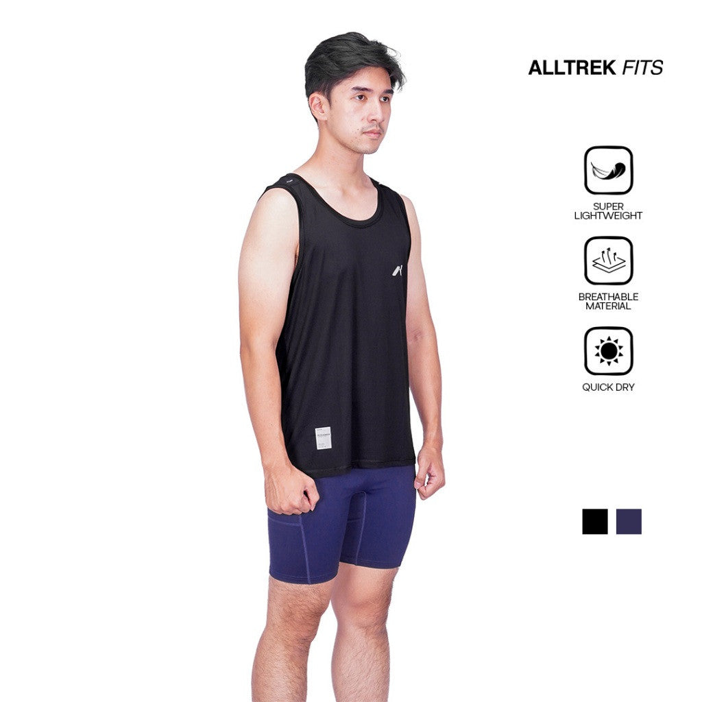 ALLTREK Sleeveless Baselayer RYTHM Singlet Atasan Lari Baju Olahraga Gym Fitness Pria