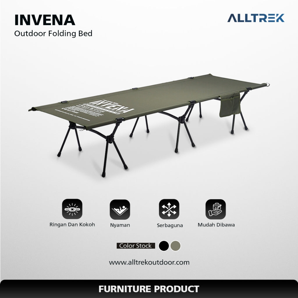 ALLTREK Folding Bed INVENA Velbed Lipat Camping Portable
