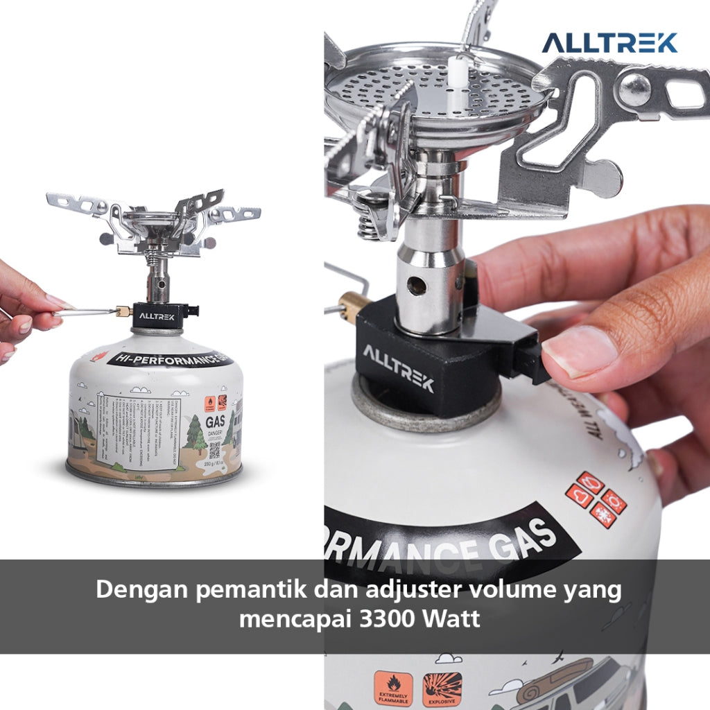 ALLTREK Kompor Portable Lipat Mini Detachable 3300 Watt Ultralight Folding Stove