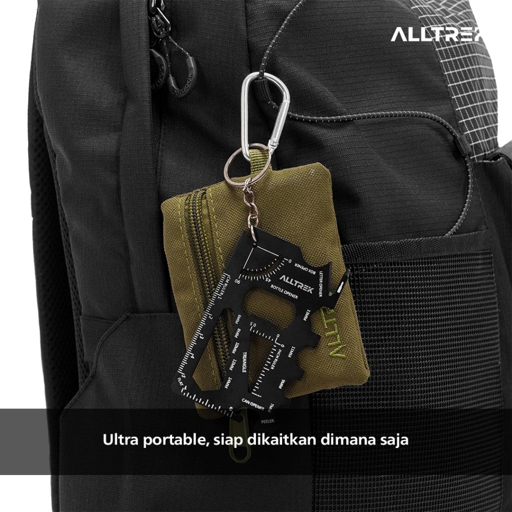 ALLTREK Outdoor Portable 18-in -1 Card Knife Field Survival Equipment Multi-purpose Tool Portable