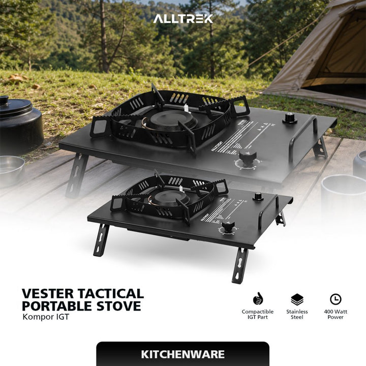 ALLTREK Kompor Camping VESTER IGT Desktop Stove Portable