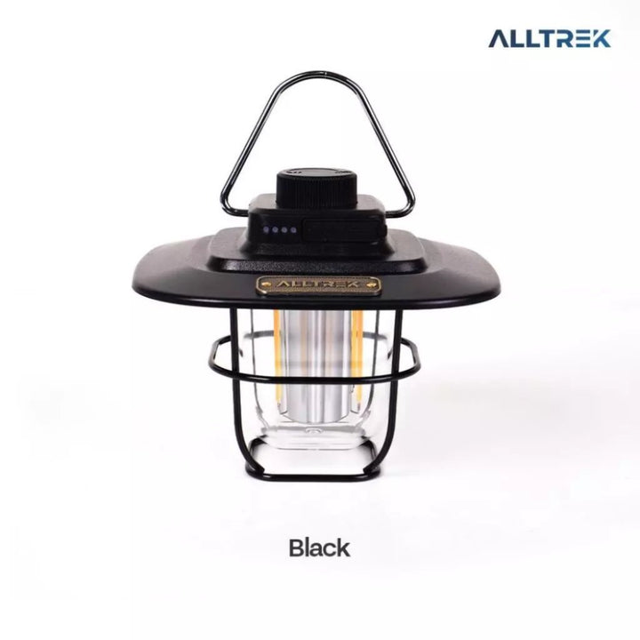 ALLTREK Peak Villa Tenda Camping Keluarga 4-6 Orang Bundle Glamping Premium + Kasur Grande + Paket Meja Kursi (Kursi Kermit + Arvena/Folding Durable) + Lampu Heritage